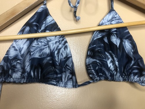 Costume da bagno donna ragazza bikini top nero stampa floreale - Foto 7 di 7