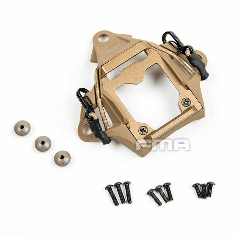 FMA Alluminio Airsoft Modulare Bungee Sindone per SF Casco L4G24 L4G19 NVG Mount (DE