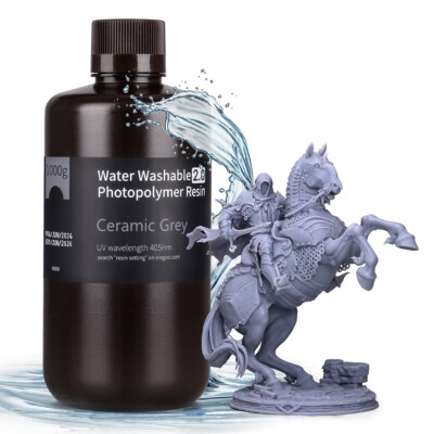 ELEGOO 1KG LCD Water Washable Resin 2.0 Cure für UV Harz 3D Drucker Saturn