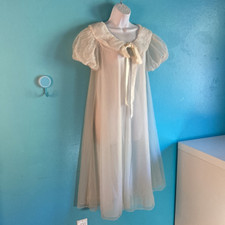 Vanity Fair True Vintage 1950 s Bridal Robe Size 34 / Small Perfect Condition