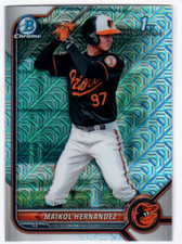 2022 Bowman Chrome Mega Box Prospects #BCP155 Maikol Hernandez 1st Bowman