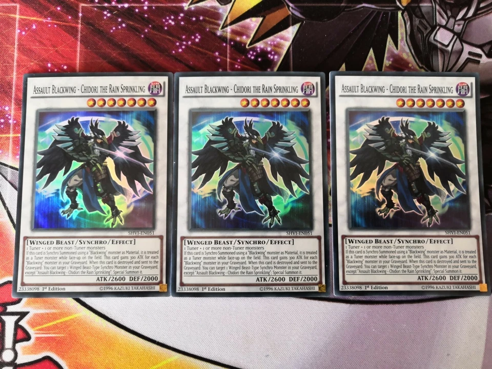 ASSAULT BLACKWING - CHIDORI THE RAIN SPRINKLING - SHVI-EN051 Super Rare 1st NM - Bild 2 von 3