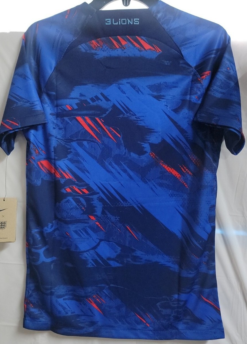 New Nike Dri-FIT England Pre-Match Soccer Top Blue Size New Nike Dri-FIT England Pre-Match Soccer Top Blue Size