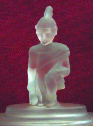 ANTIQUE EAPG GILLINDER & SONS WESTWARD HO PRESSED GLASS COV PEDESTAL BUTTER DISH - Picture 3 of 7