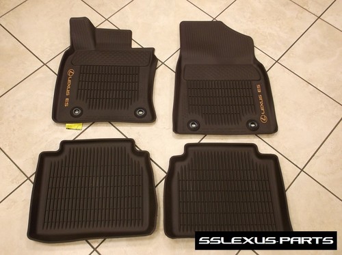 Alfombrillas Originales Para Todo Clima Lexus ES350 Y ES300H 2019 En Adelante - Negro, Juego De 4 Piezas