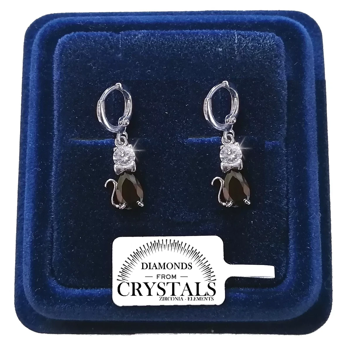 Orecchino a forma di gatto per le donne in argento Sterling 925 gioielli gatto regali di Natale per le donne