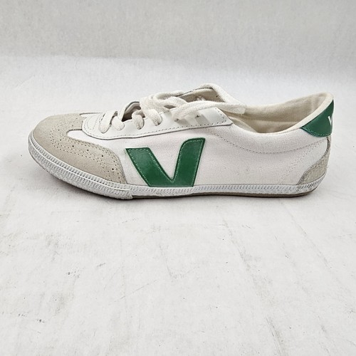 Veja Volley Canvas Color White/Emeraude Womans Size 7 - Picture 11 of 14