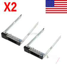 2Pcs LFF X7K8W 3.5" Drive Bay Caddy Tray For Dell 14Gen R440 R540 R640 R940