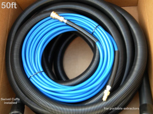 50ft Carpet Cleaning Vacuum Solution Hoses