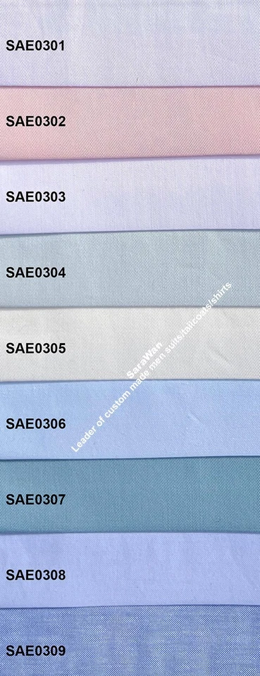 Camisa de vestir a medida para hombre, 3 camisas de vestir hechas a medida para hombre, multicolor Foto 4 de 4