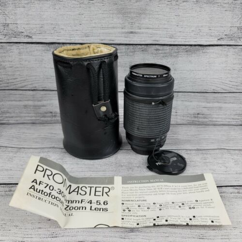 Téléobjectif Promaster 70-300 Mm F/4-5,6 LD (1:2 Macro) Pour Minolta – Occasion