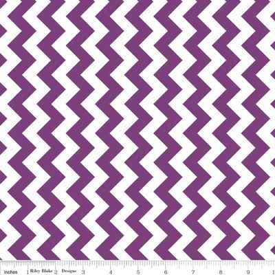 Chevron Purple Small, RBD Designers for Riley Blake, 1/2 yd 57''/58'' wide fabric