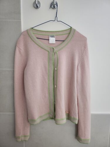 Chanel Pink Cardigan Sz 42 - Picture 1 of 7