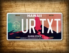 Personalized Hawaii Volcano Ntl. Park License Plate ANY TEXT 6x12 Custom
