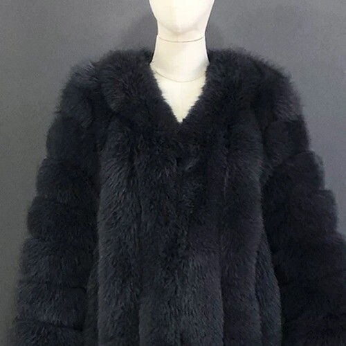 Girls Real Fur Coat Girls Warm Winter Coat Fur Jacket Natural Fur Coat Clothing - Picture 48 of 53