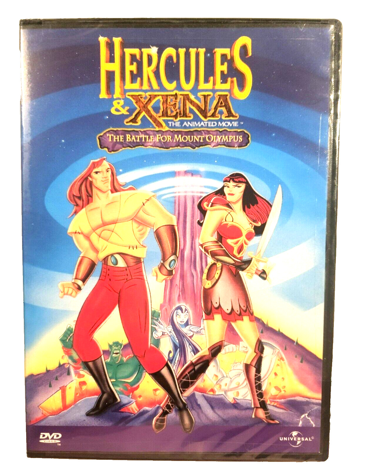 Hercules & Xena: The Animated Movie The Battle for Mount Olympus DVD 1998 NEW