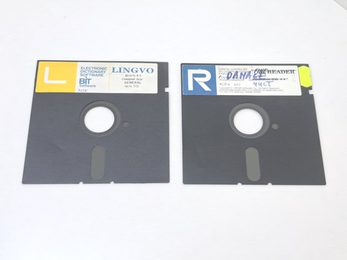 Vintag Soft diskette floppy magnetic disk Fine Rider Lingvo diskette - 第 1/17 張圖片