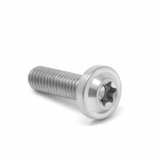 M6 x 20mm Packs Titanium Low Profile Torx Washer Head Bolt Screw 20 Ti x1.0 t20