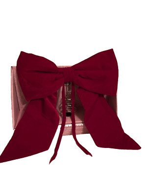 Cupcakes and Cashmere RED BOW Velvet Tree Topper NEW Christmas Holidays
