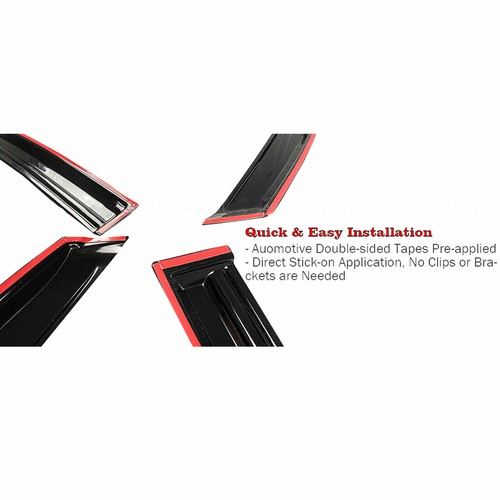 For Lexus GS350 GS450h 2013+ JDM Mugen Style Window Visor Rain Guard Deflector - Picture 6 of 10