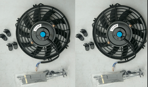 For 1949-1954 Chevy Bel Air/Fleetline/Styleline Deluxe V8 Aluminum Radiator+Fans - Bild 2 von 7