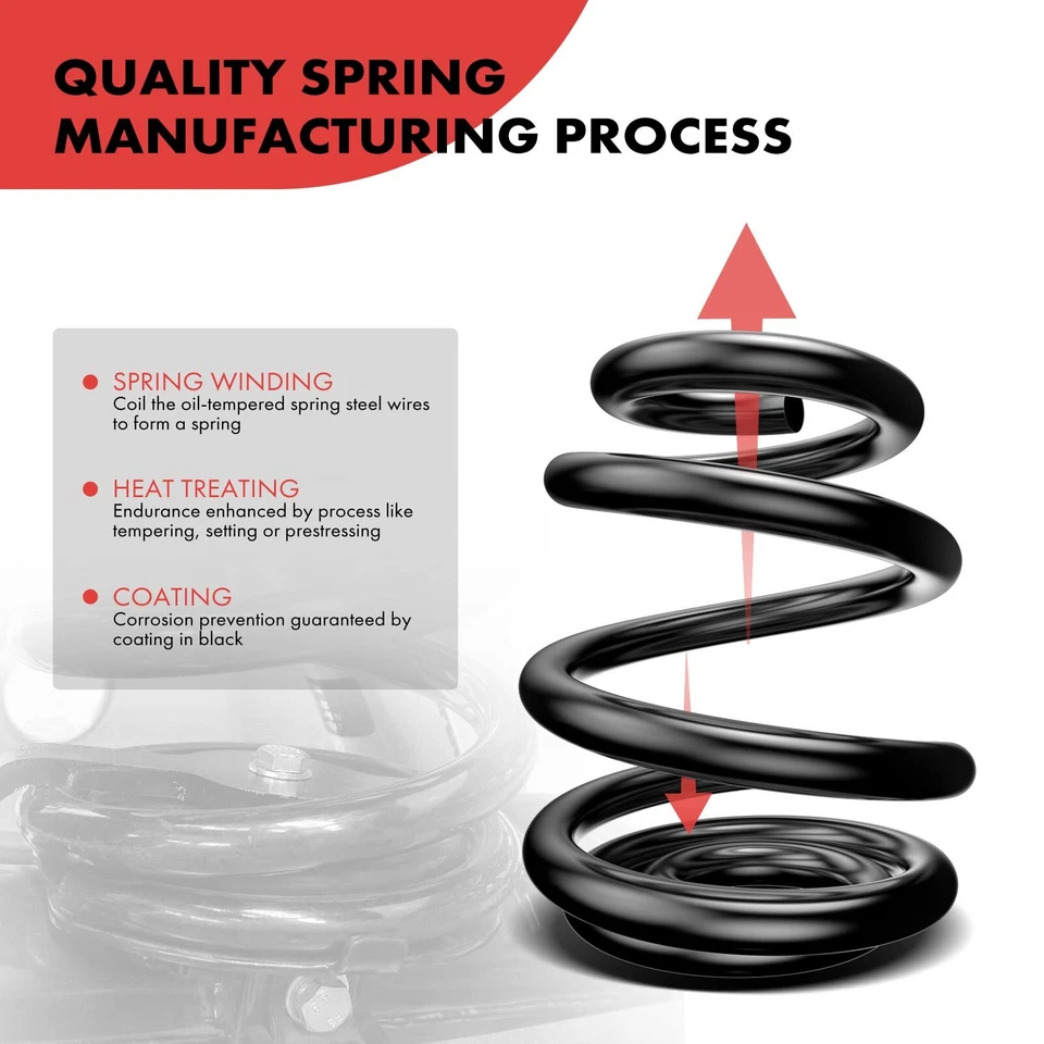 2x Rear Passenger & Driver Coil Springs for Nissan Micra K12 2007-2010 CR14DE - image 2 of 4