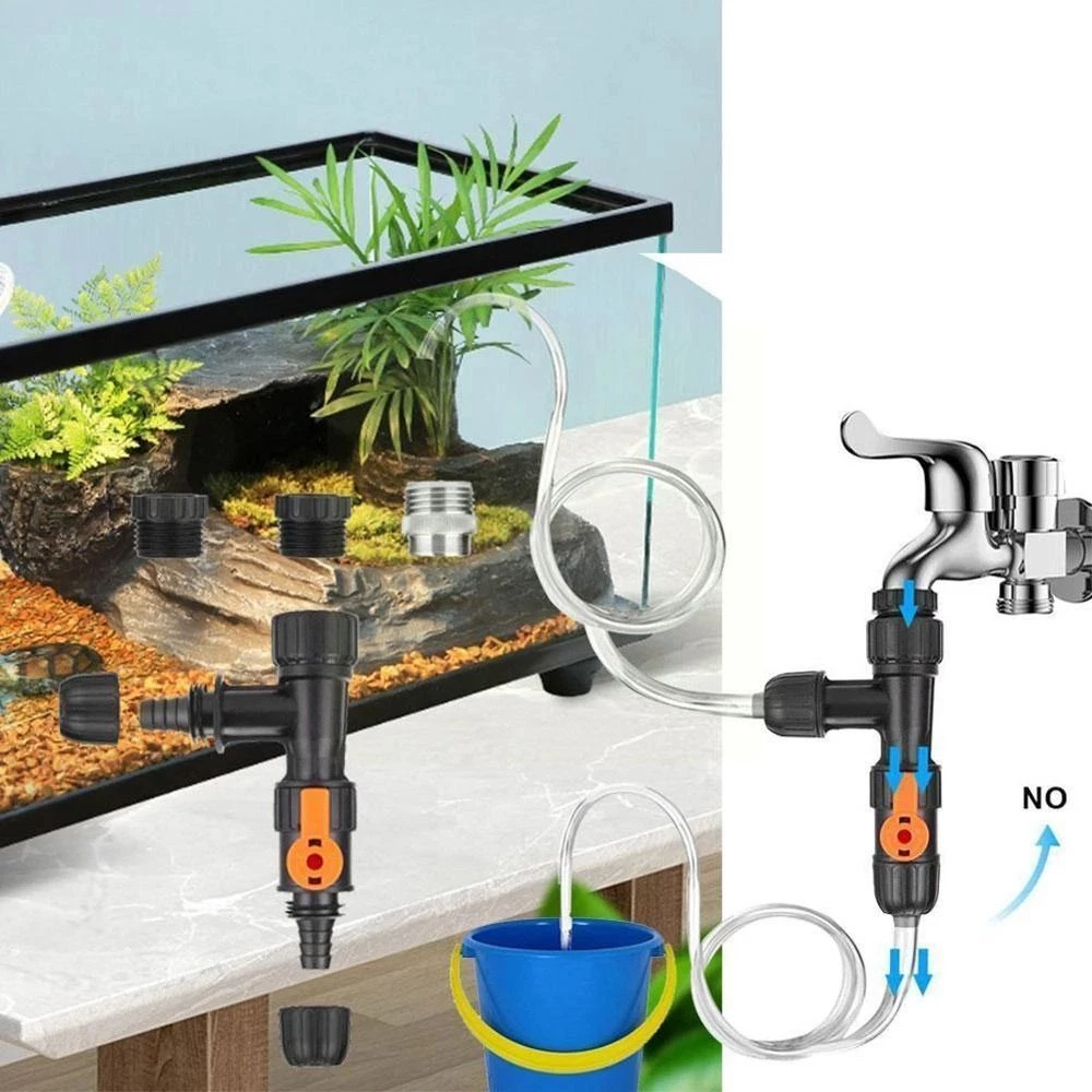 Universal Water Pump Cleaning Aquarium Water Changer Faucet