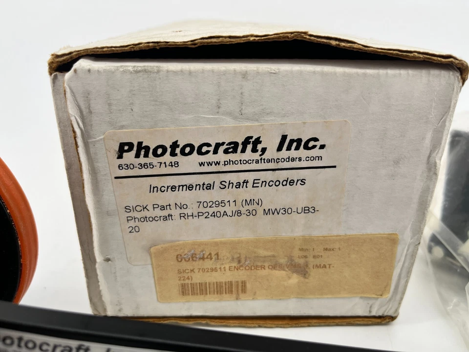 New Photocraft RH-P240AJ/8-30 Incremental Shaft Encoder MW30-UB3-20 Sick 7029511 - Image 2 of 4