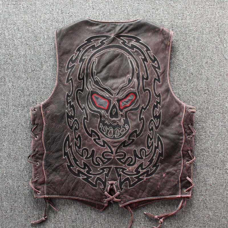 Skull Ghost Riders Leather Club Biker Motorcycle Club All