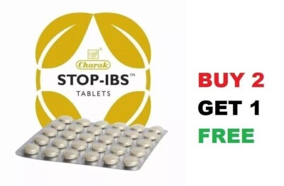 Charak Stop-Ibs 30 Tabs für Reizdarmsyndrom (KAUFEN SIE 2 ERHALTEN SIE 1 GRATIS)