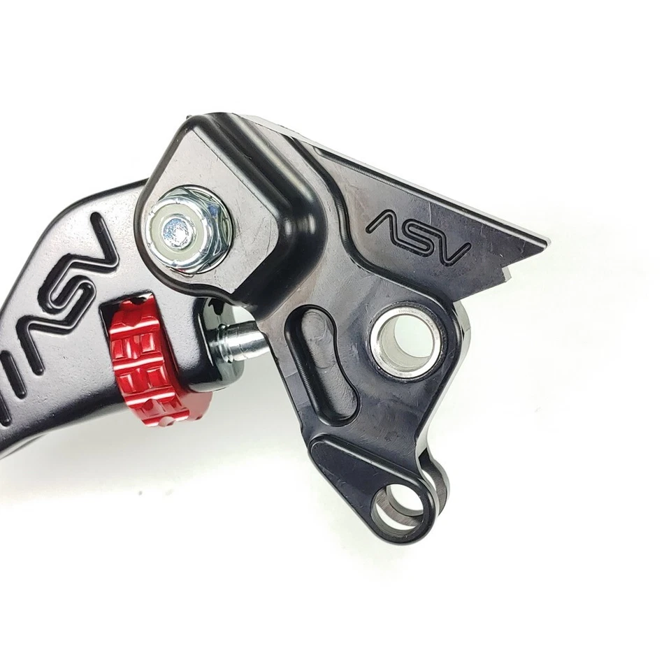 Palanca de freno roja corta ASV F3 Ducati Multistrada 1000 1100 2004-08 BRF355-SR Foto 2 de 3