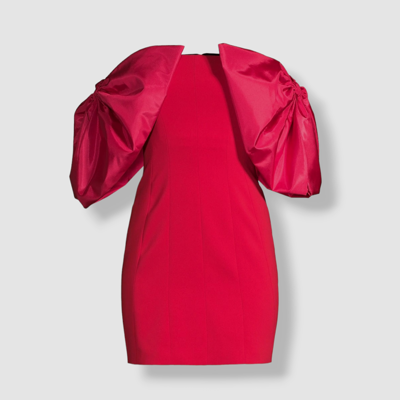 $795 Toccin NY Women's Red Strapless Bow Mini Dress Size 8