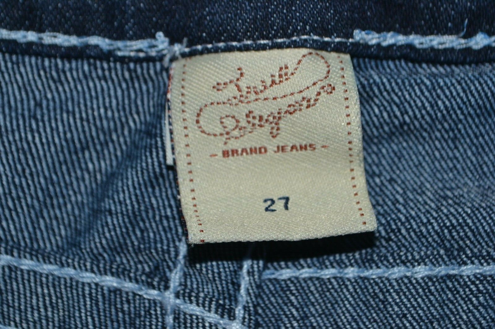 True Religion Women's Joey Super T Thick Stitch U Denim Jeans Sz 27x31 thumbnail 9