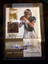 Kevin Kolb 2007 SP Chirography Rookie Autograph Card #/399 Eagles RC Auto #357. rookie card picture