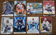 Auston Matthews Toronto Maple Leafs Hockey Card Lot (8) - UD Canvas Metal OPC
