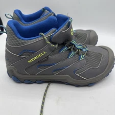 Merrell Chameleon 7 Access Mid Hiking Boot Gray MK262305 Waterproof Youth 5.0M