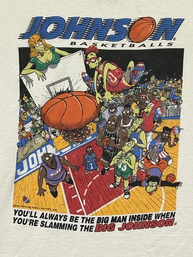 Authentic Vintage 90's Big Johnson Basketball 1995 Big Balls Serious Hang Time - Picture 16 of 18