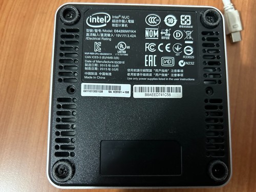 Intel NUC i5-4250U 8GB 120GB SSD MINI PC w charger and mini DP cables parts only - 第 4/9 張圖片