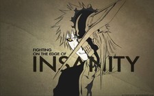 Anime kurosaki ichigo bleach typography Custom Gaming Mat Desk