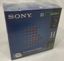 Sony 2HD IBM Formatted 1.44 MB 3.5'' Diskettes - 10 Pack BRAND NEW SEALED NIB