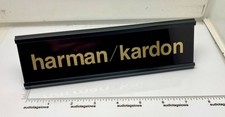 Harman Kardon Stereo Desk Sign - Custom Made Gold Aluminum