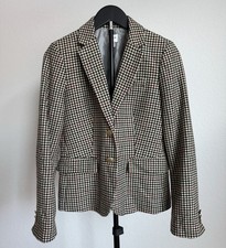 J.Crew Women  s Schoolboy Houndstooth Blazer Old Money Academia Size 4