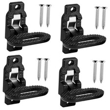 Black Folding Safety Step Steel Heavy-duty Fold Down Utility Body Step 4 Pack
