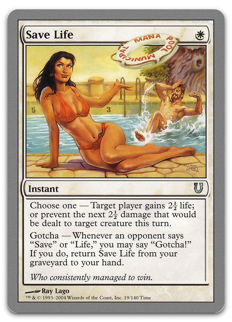 Save Life #19 (LP) Unhinged UNH Magic MTG