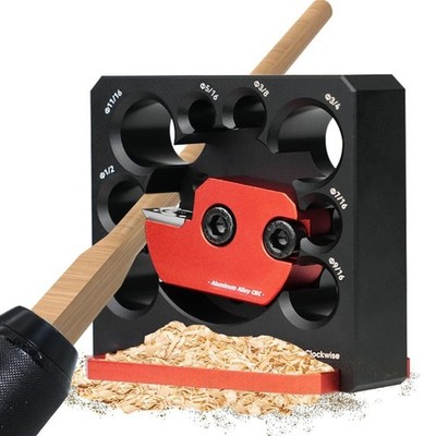 Deuvel Maker Jig Kit, 8-gats Elektrische Boor Ronde Tool, 8/9/10/12/15/16/18/20mm Verstelbare Houtbewerking Deuvel Maker, Frezen Deuvel Ronde Staaf Hulpgereedschap Houtbewerking Tool B
