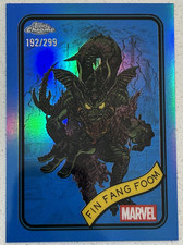 2025 Topps Chrome Marvel Fin Fang Foom Blue Refractor /299 #53