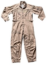 Flyers Coveralls Mens 40S Tan Desert CWU-27/P Class 2 Flame Resistant Pilot