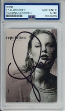 TAYLOR SWIFT Signed Reputation Album Cover Photo Print Cut PSA DNA COA Autograph