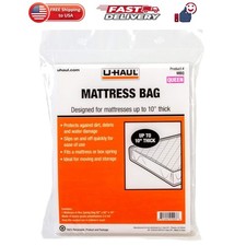Queen Mattress Bag   Heavy-Duty Plastic Protection for Moving  Storage   92"...
