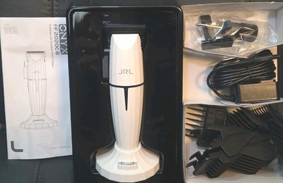 JRL Onyx Professional Cordless Hair Clipper Ghost White FF2020C-B-W Open Tape Bx